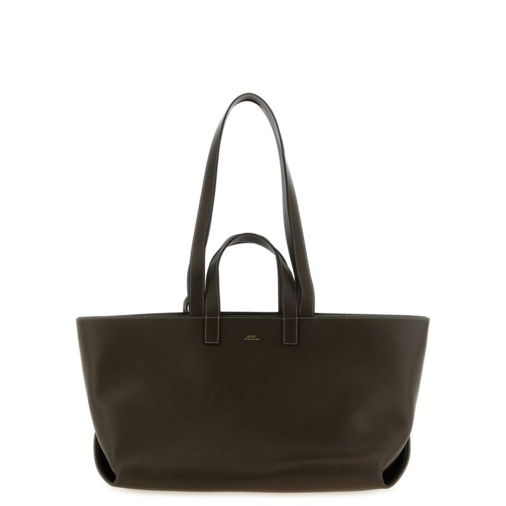 A.P.C. Brown Cowhide Tote Women's Bag